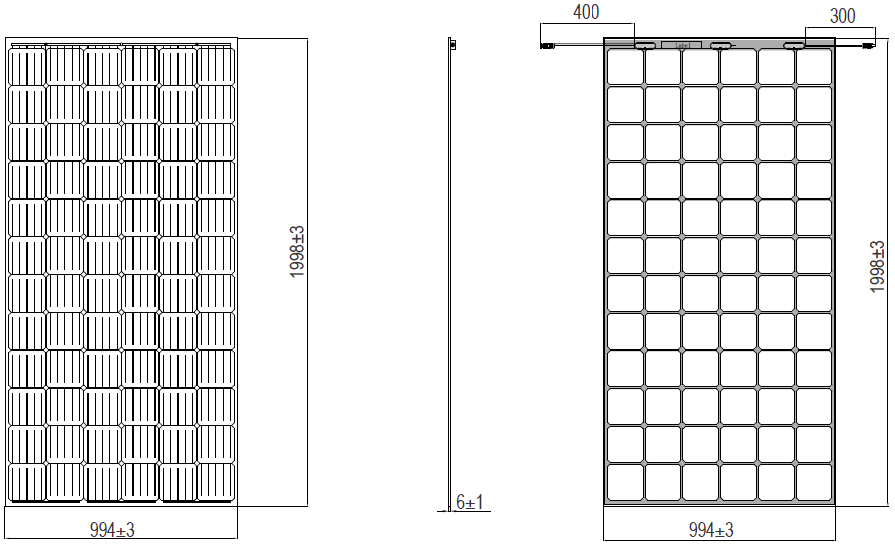72 Cells Bifacial Monocrystalline Solar Panel